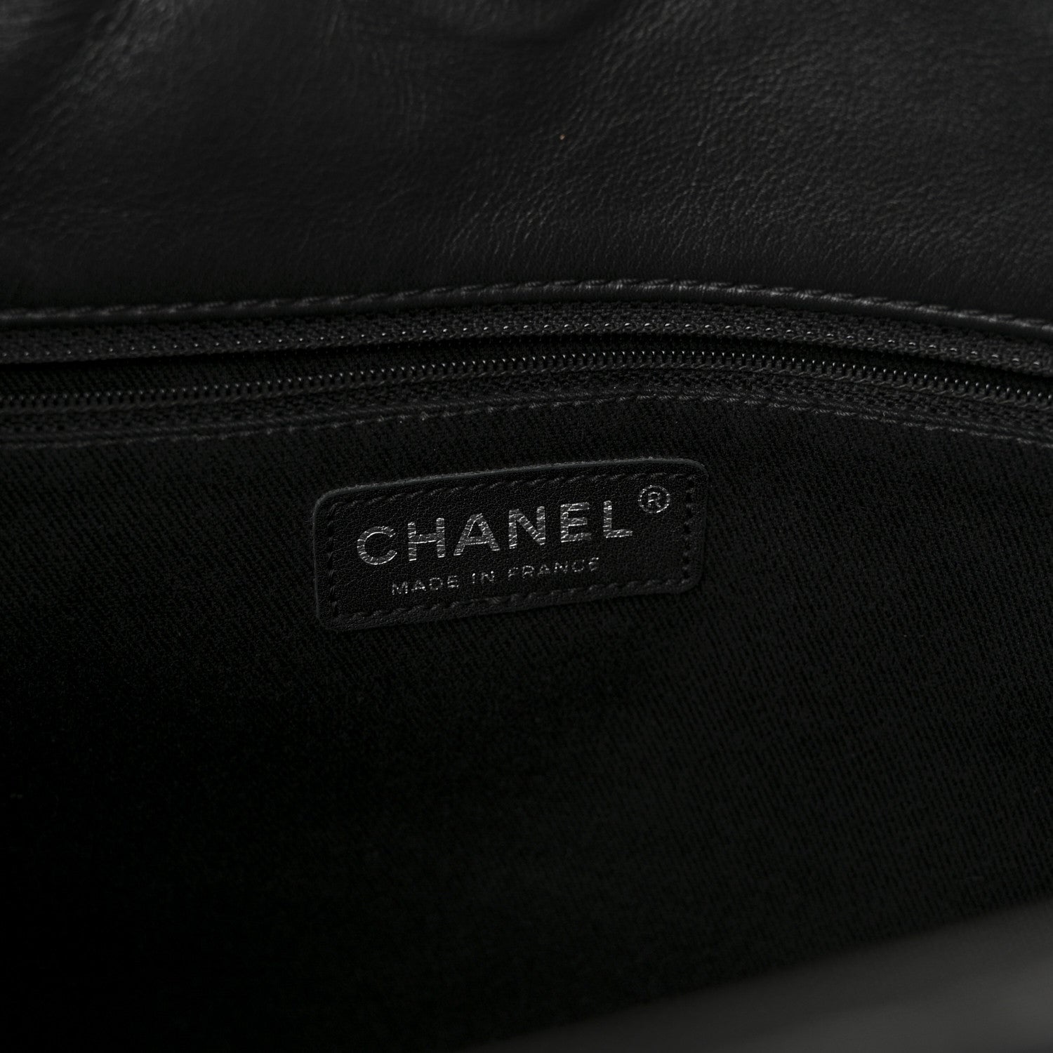 Chanel Calfskin Quilted In The Business North South Tote Black Black 6 of 9