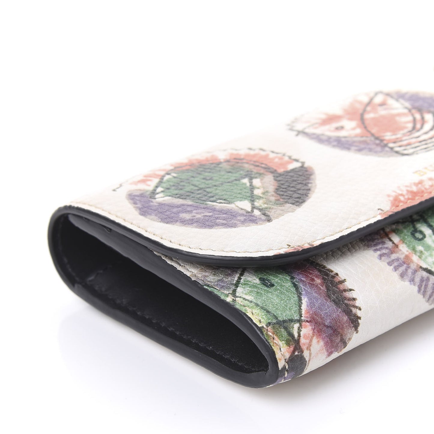 Calfskin Pallas Head Motif Print Continental Wallet Multicolor