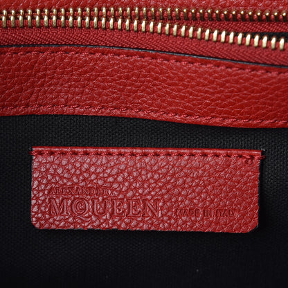 Alexander McQueen Grained Calfskin Padlock Crossbody Bag Red 6 of 10