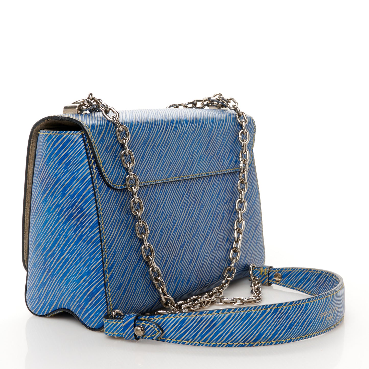 Epi Twist Shoulder Bag MM Denim Light