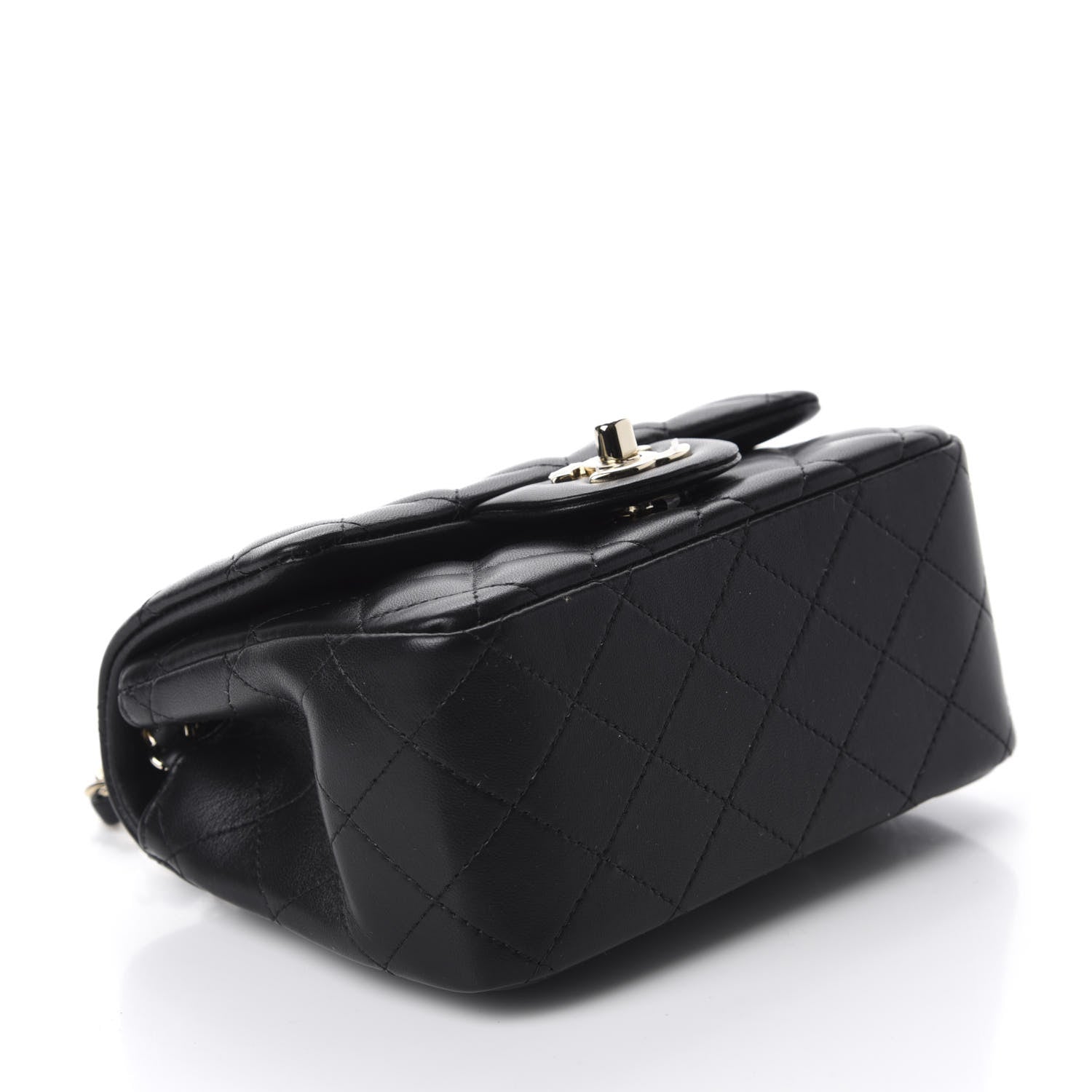 Chanel Lambskin Quilted Mini Square Flap Black 4 of 10