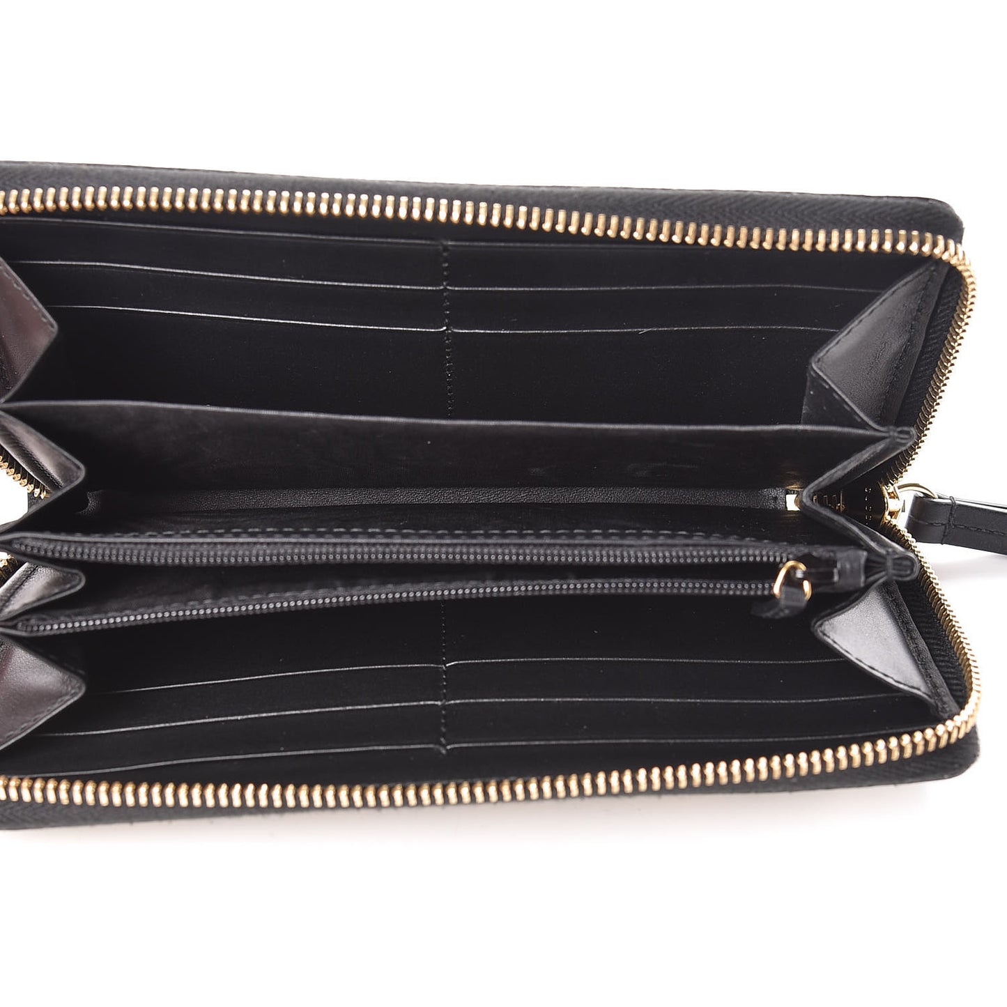 GG Supreme Monogram Bees Zip Around Wallet