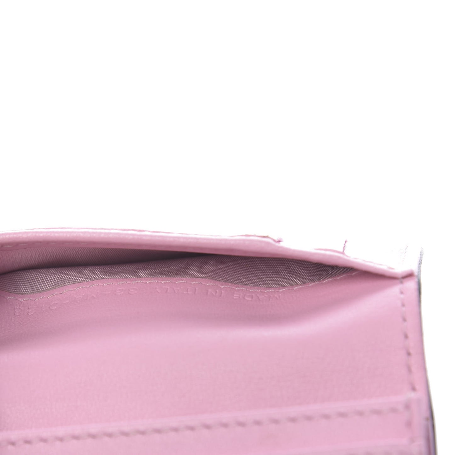 Lambskin Cannage Bi-Color Small Lady Dior Flap Card Holder Black Pink