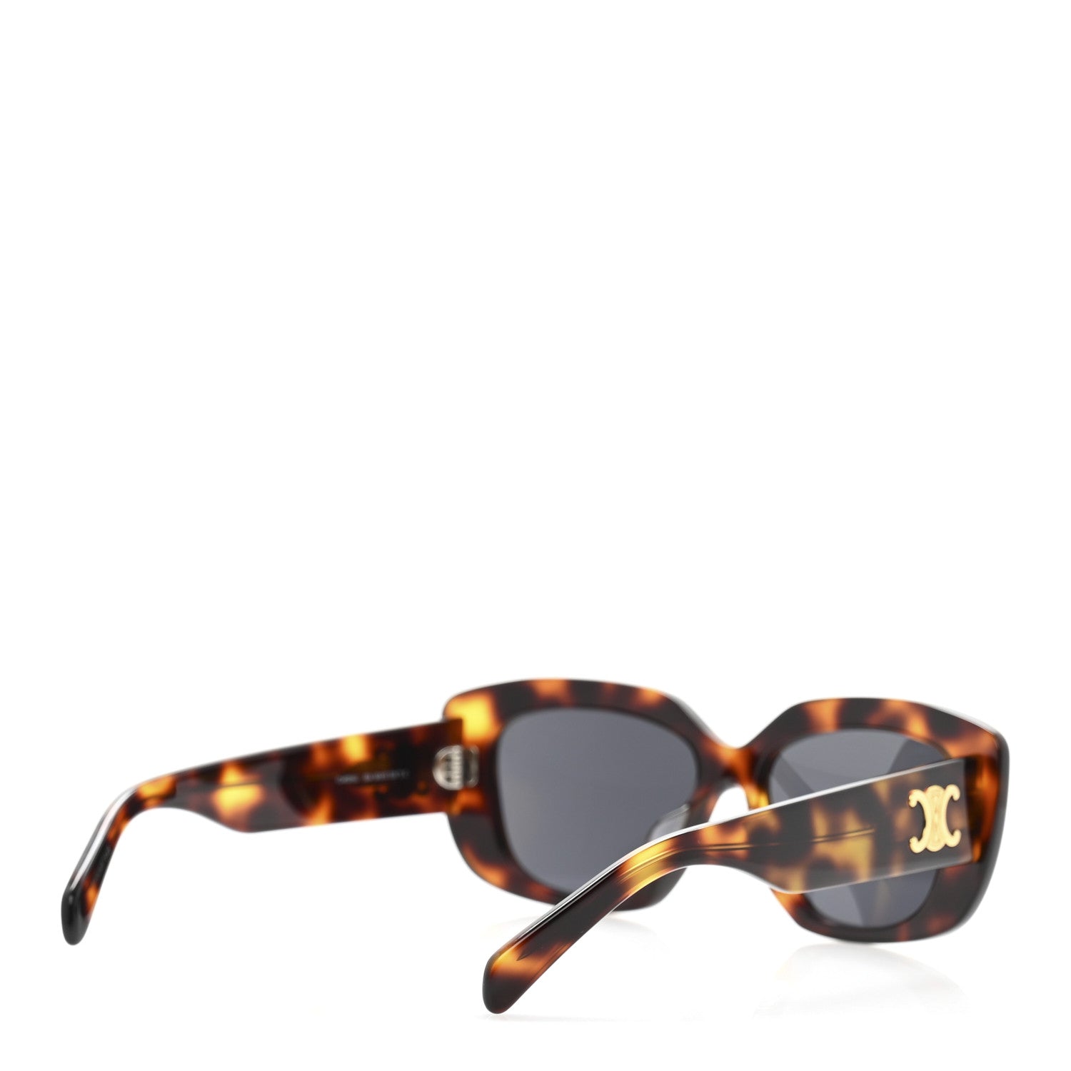 Celine Acetate Triomphe 04 Sunglasses CL 40216U Dark Havana 4 of 8