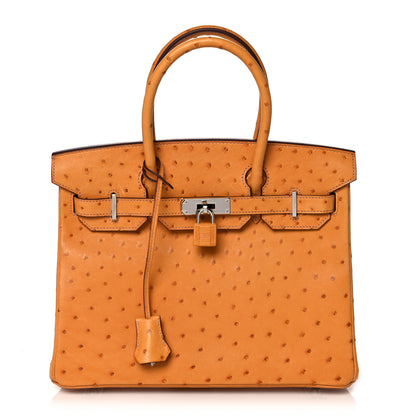 Hermes Ostrich Birkin 30 Abricot 1 of 35