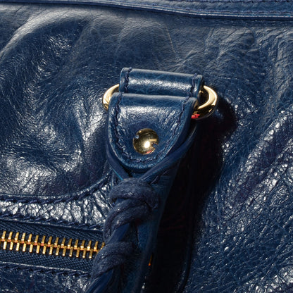 Balenciaga Agneau Giant 12 Gold Hardware Convertible Tote Bleu Mineral 9 of 11