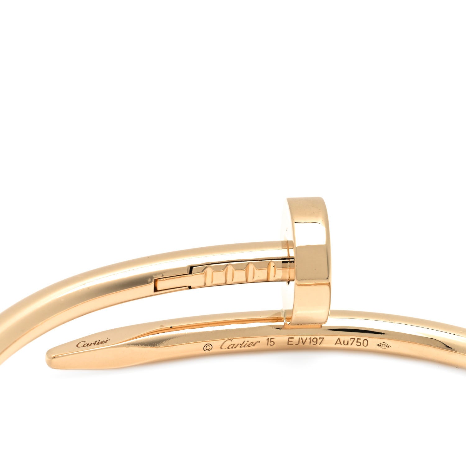 Cartier 18K Yellow Gold Juste Un Clou Bracelet 15 4 of 5