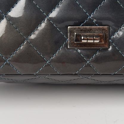 Chanel Patent Quilted 2.55 Reissue 225 Flap Blue 12 of 22
