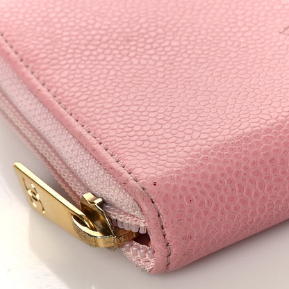 Chanel Caviar Large Timeless CC Zip Around Wallet Pink 9 of 15