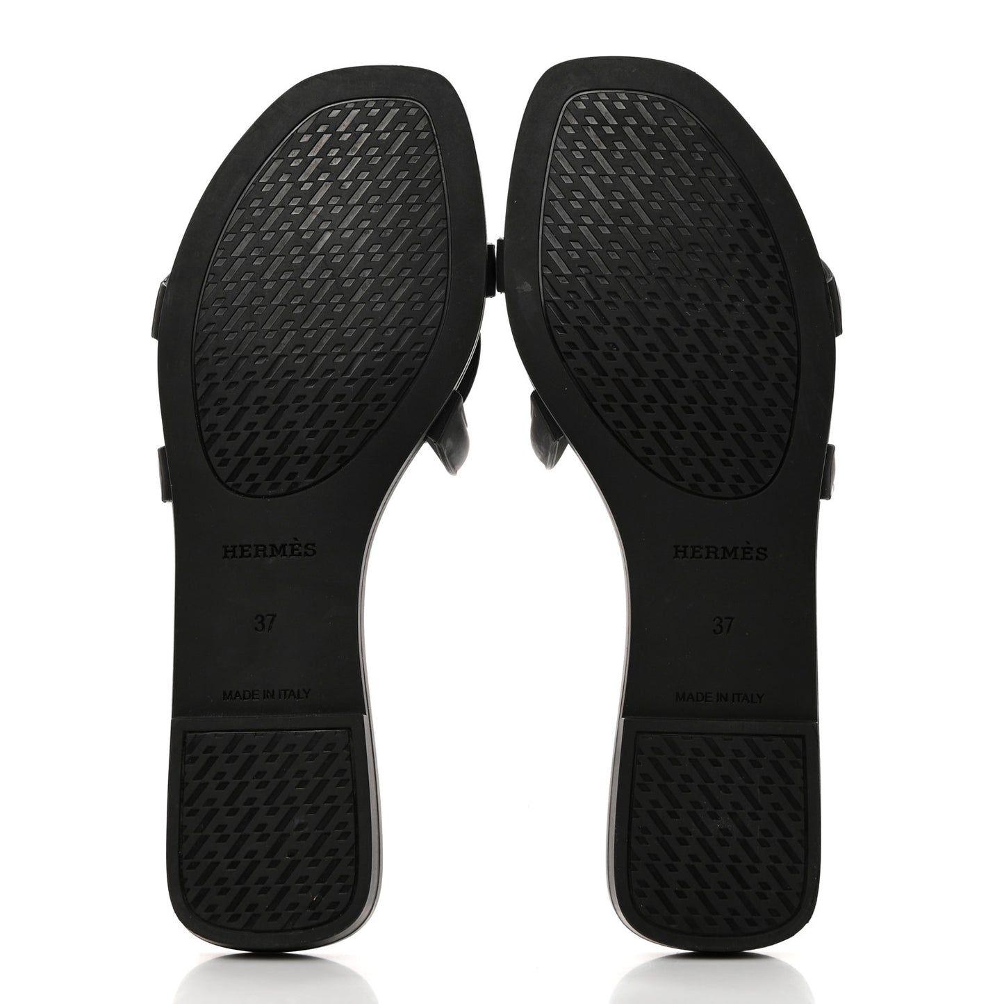 Rubber Aloha Sandals 37 Black