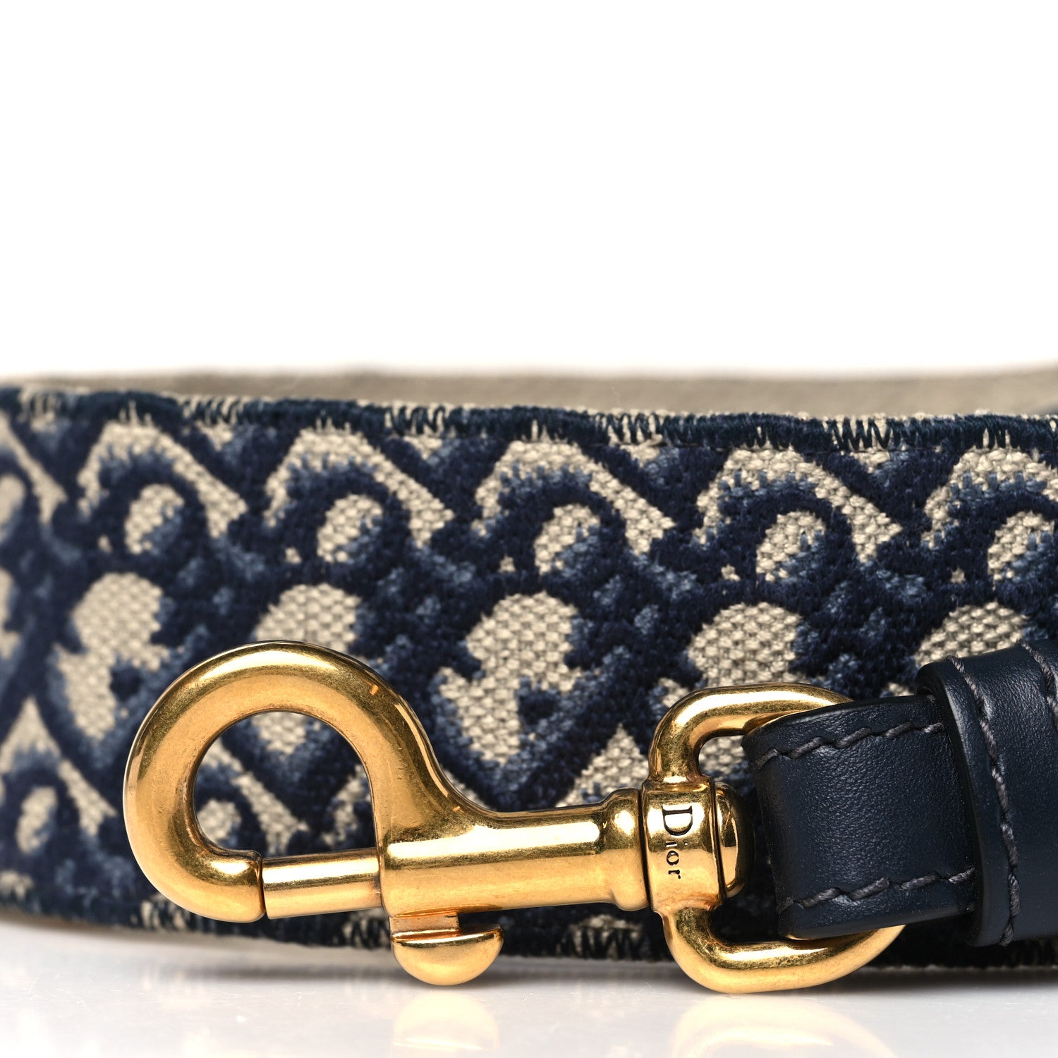 Christian Dior Oblique Shoulder Strap Blue 5 of 6
