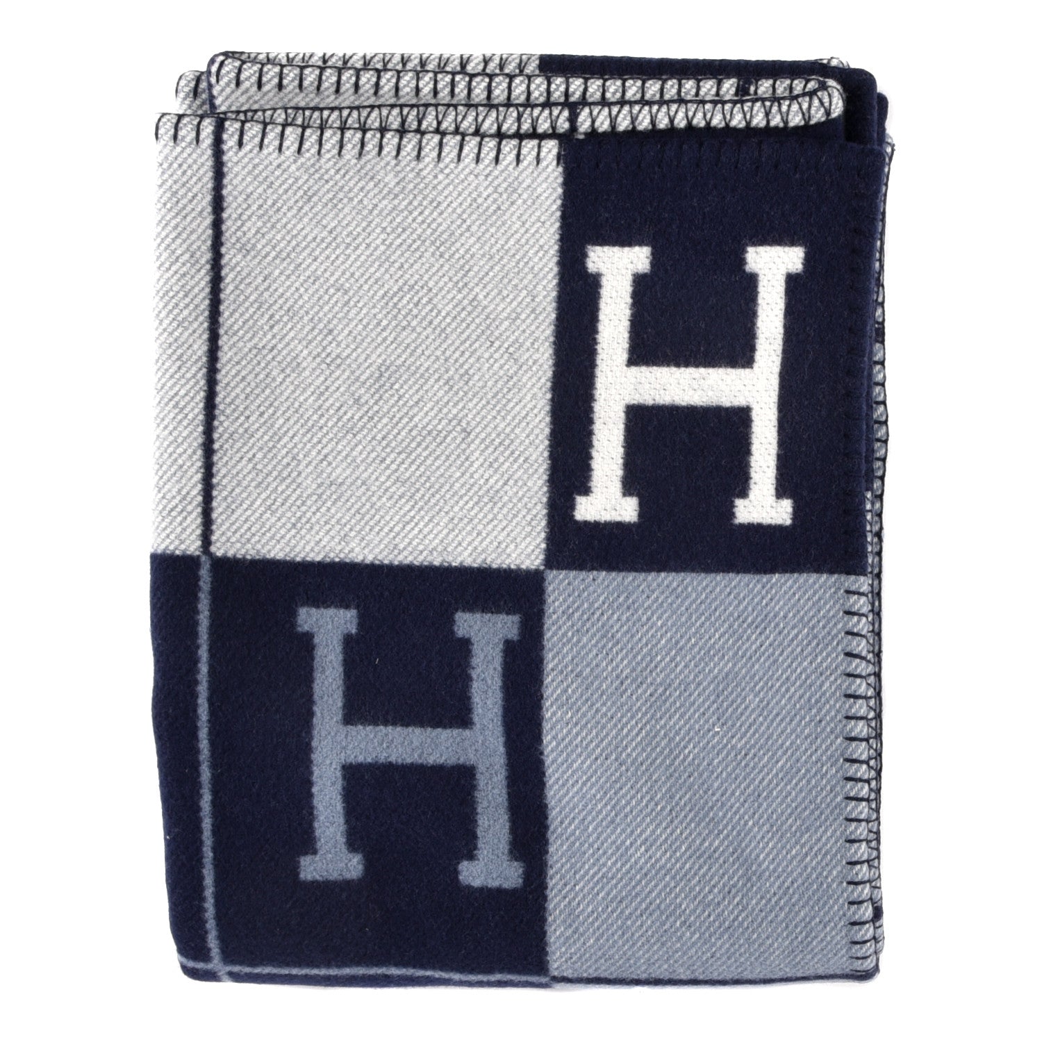 Hermes Wool Cashmere Avalon III Blanket Caban Ecru 1 of 3