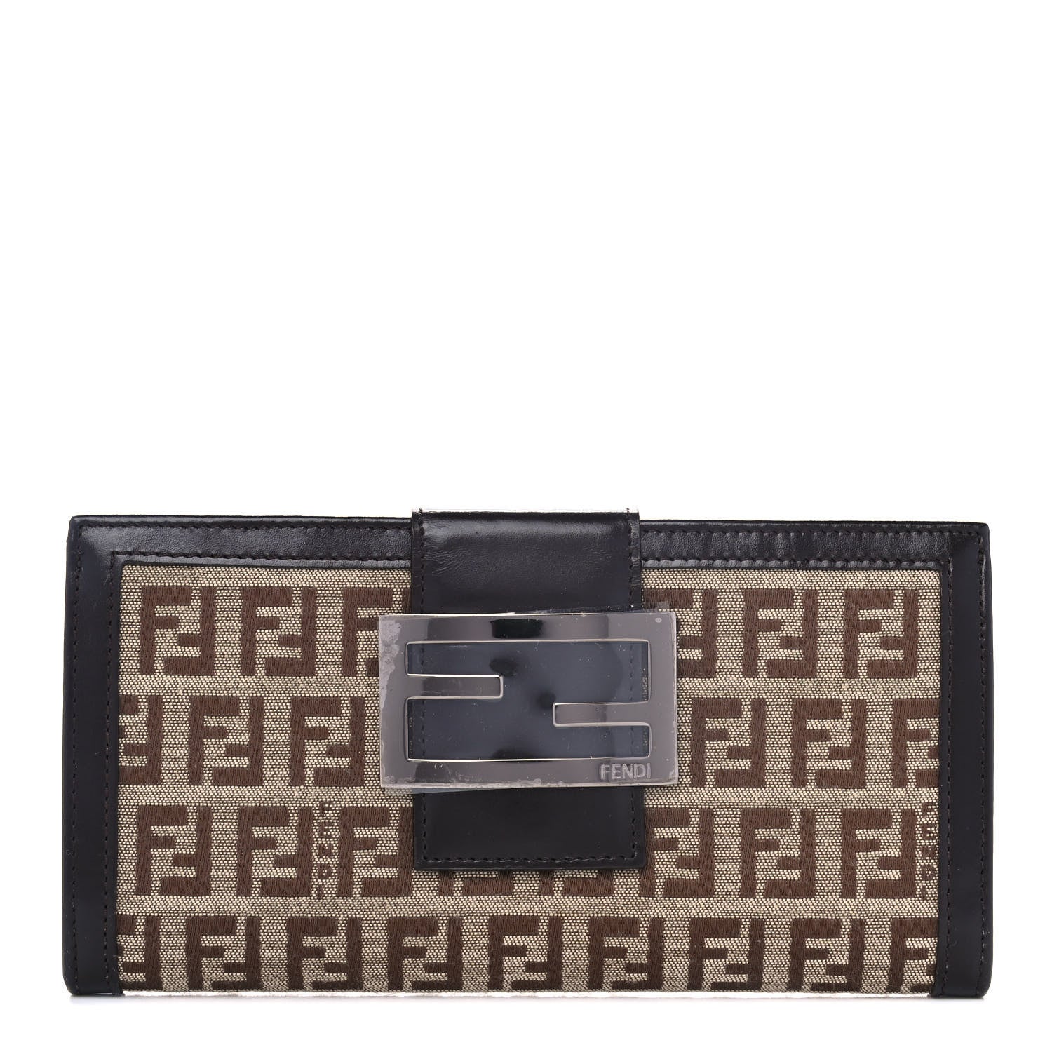 Fendi Zucchino Forever Continental Wallet Brown 1 of 13