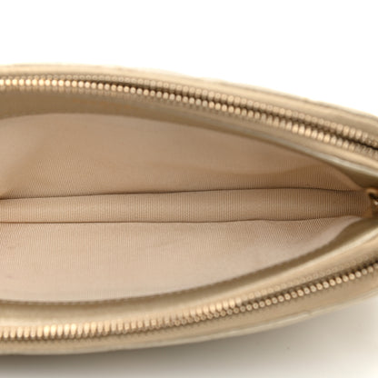 Chanel Metallic Caviar Quilted Small Clutch With Chain Gold 7 of 13