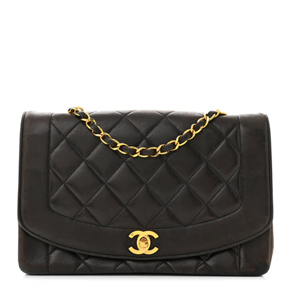 Chanel Lambskin Quilted Medium Single Flap Black 1 of 11