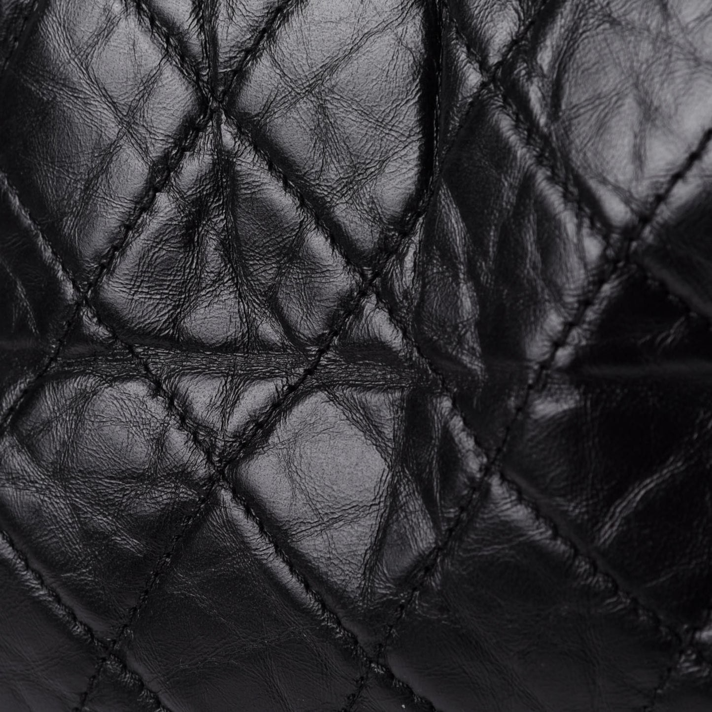 Aged Calfskin Quilted Medium Gabrielle Hobo Black