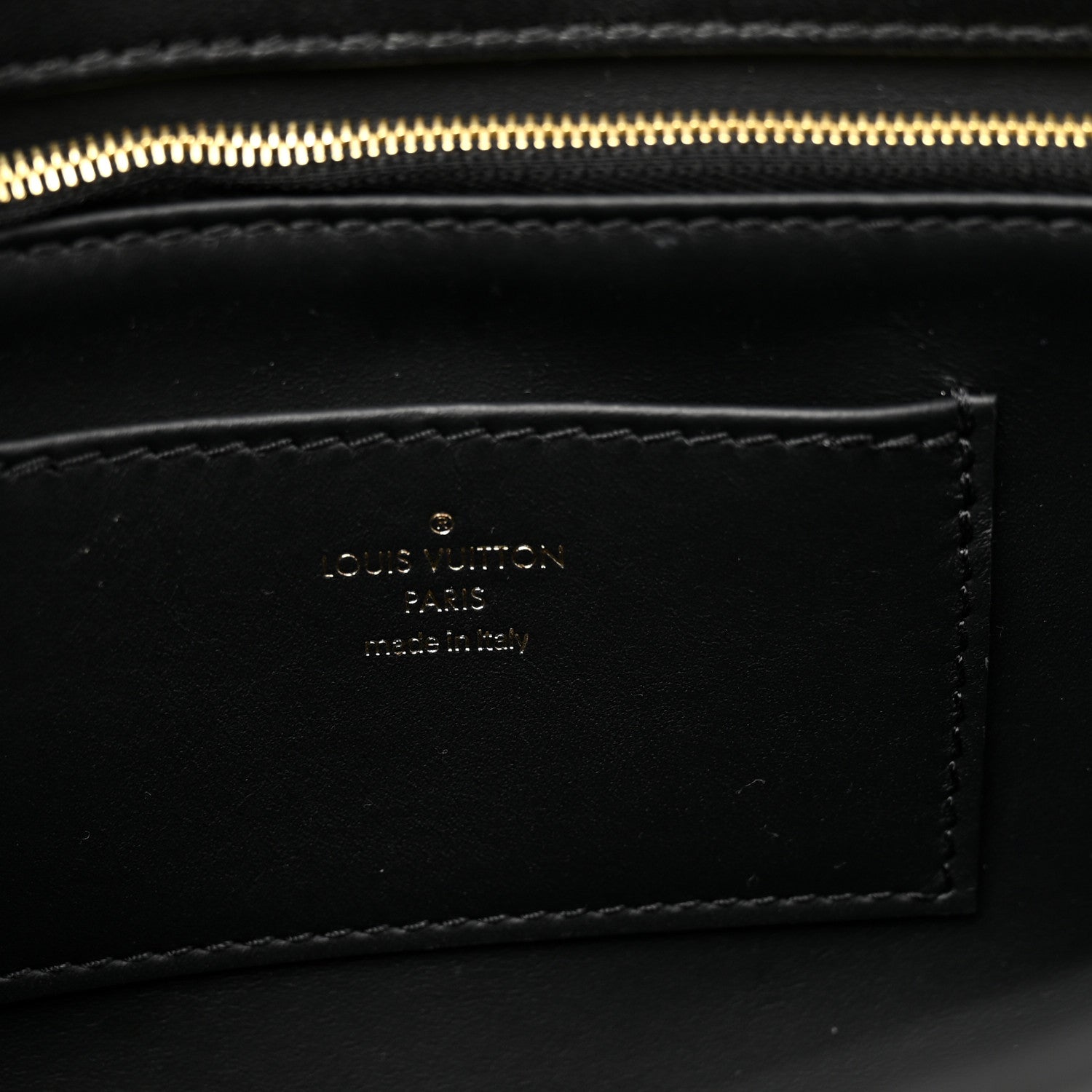 Louis Vuitton Lambskin Malletage Top Handle GO-14 GM Black 7 of 12