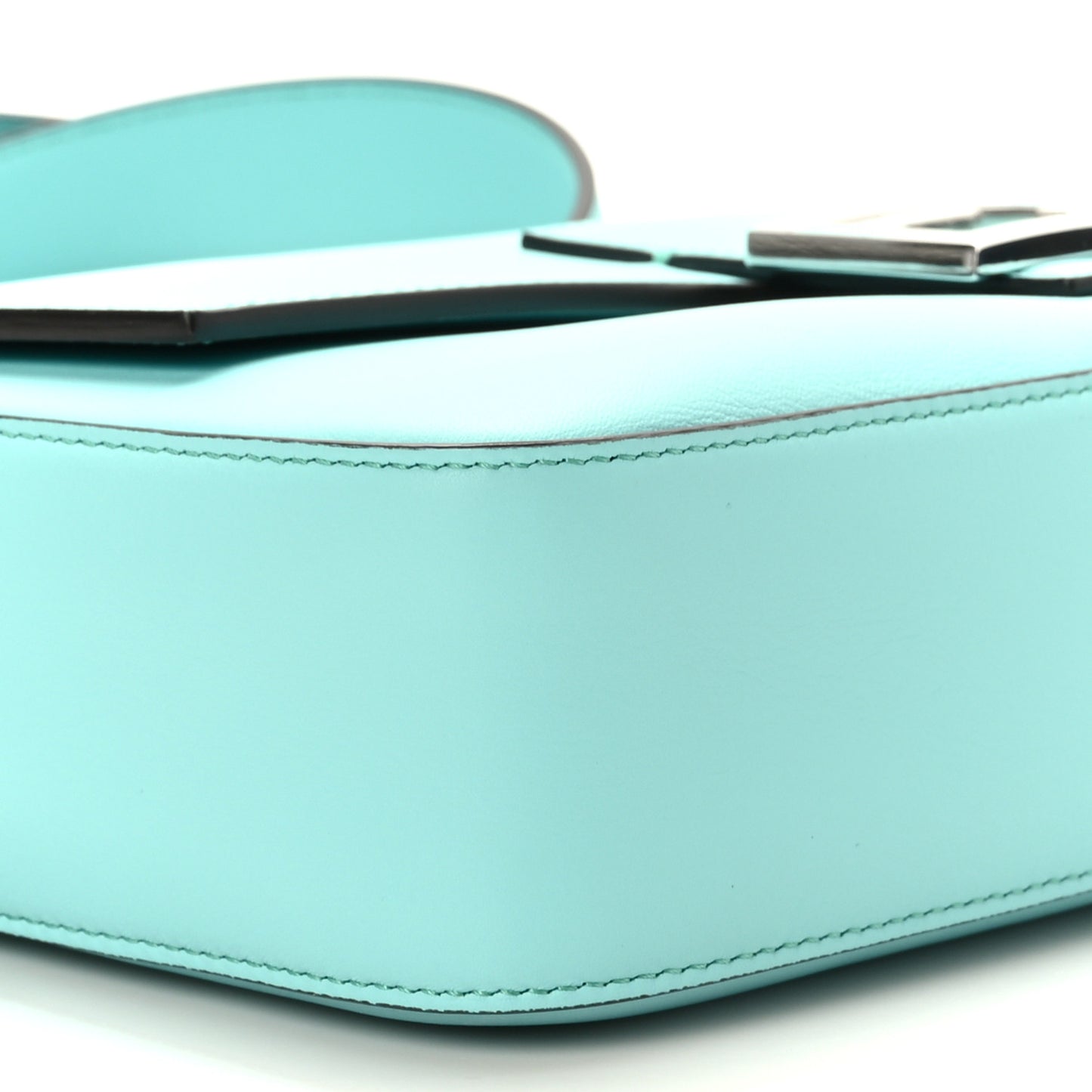X TIFFANY Nappa Silver Baguette Blue Tiffany Silver