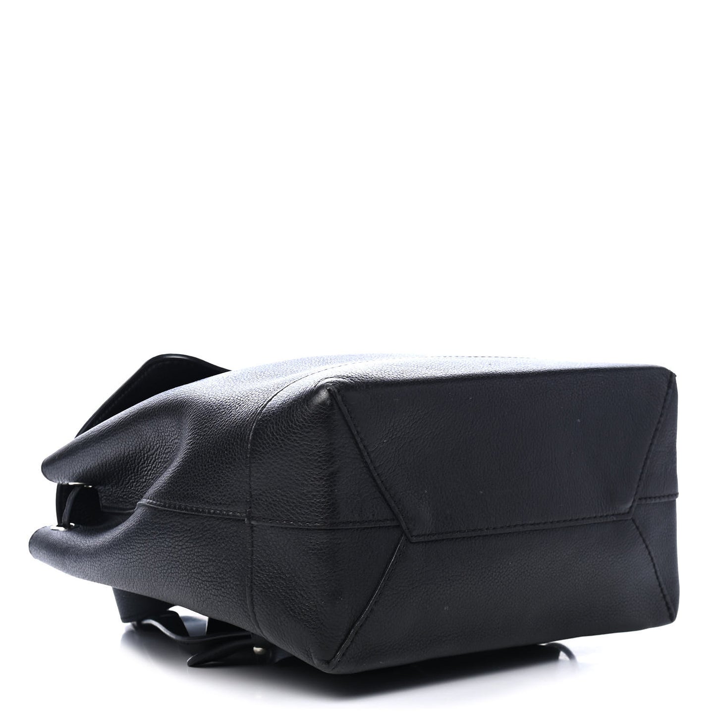 Calfskin Lockme Backpack Black