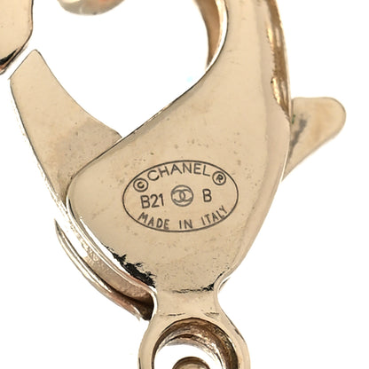 Chanel Metal Lambskin CC Square Choker Gold Black White 5 of 5