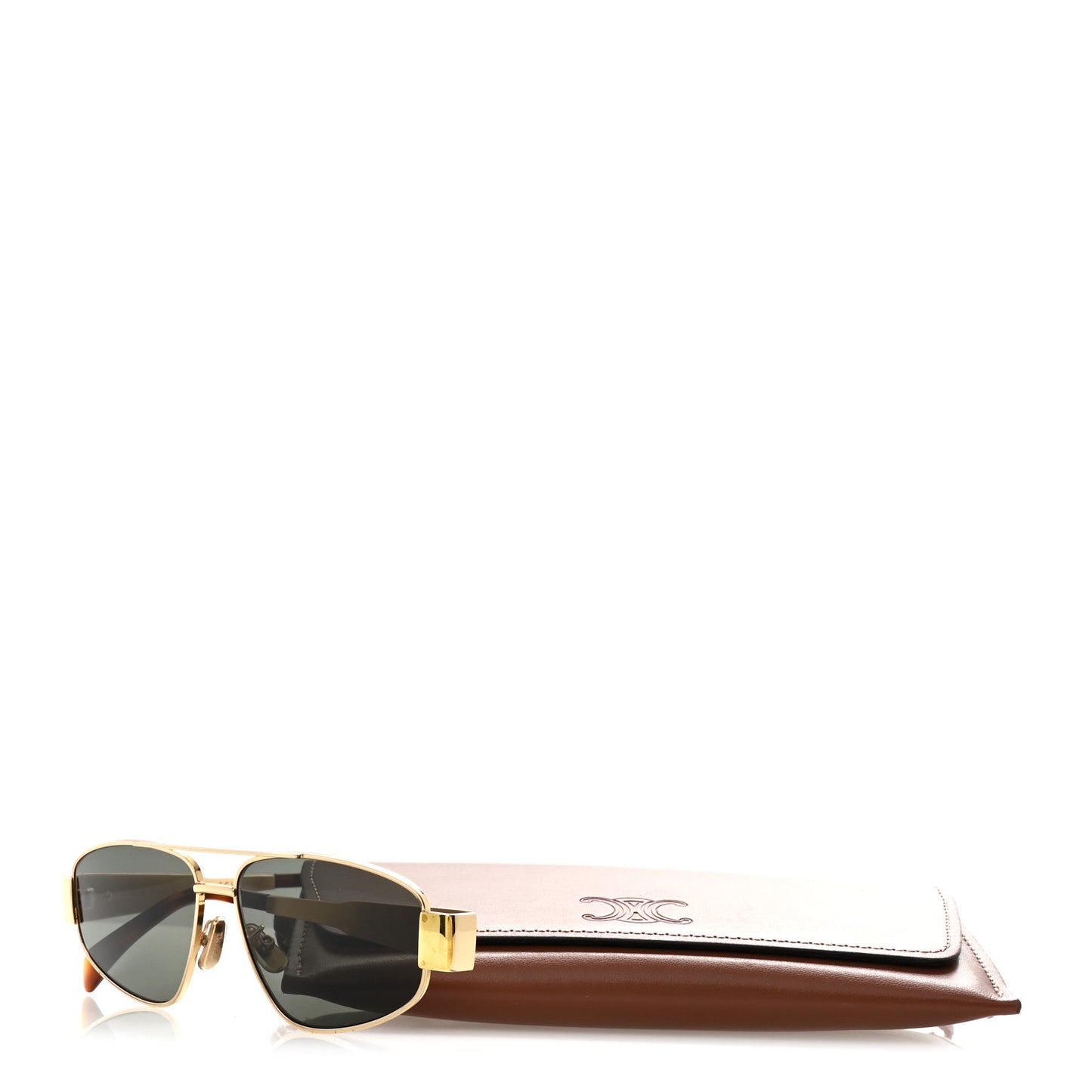Metal Triomphe 03 Sunglasses CL40281U Gold Green