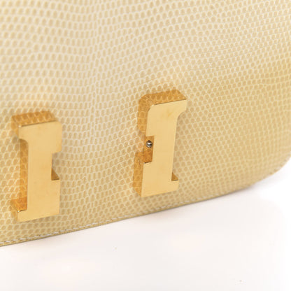 Hermes Lizard Constance 18 Blanc Casse 11 of 20