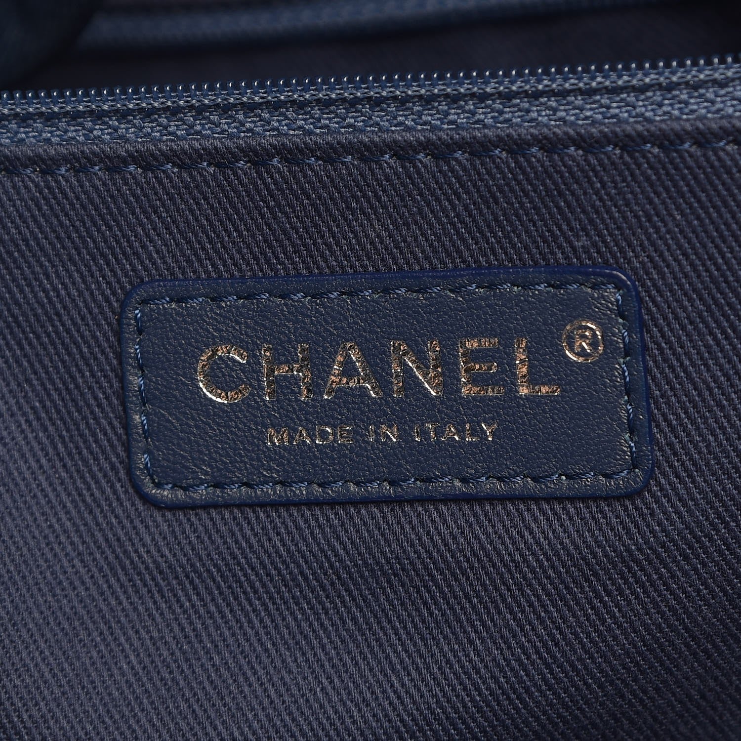 Chanel Canvas Extra Large Deauville Tote Blue 6 of 7