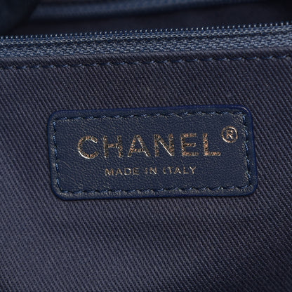 Chanel Canvas Extra Large Deauville Tote Blue 6 of 7