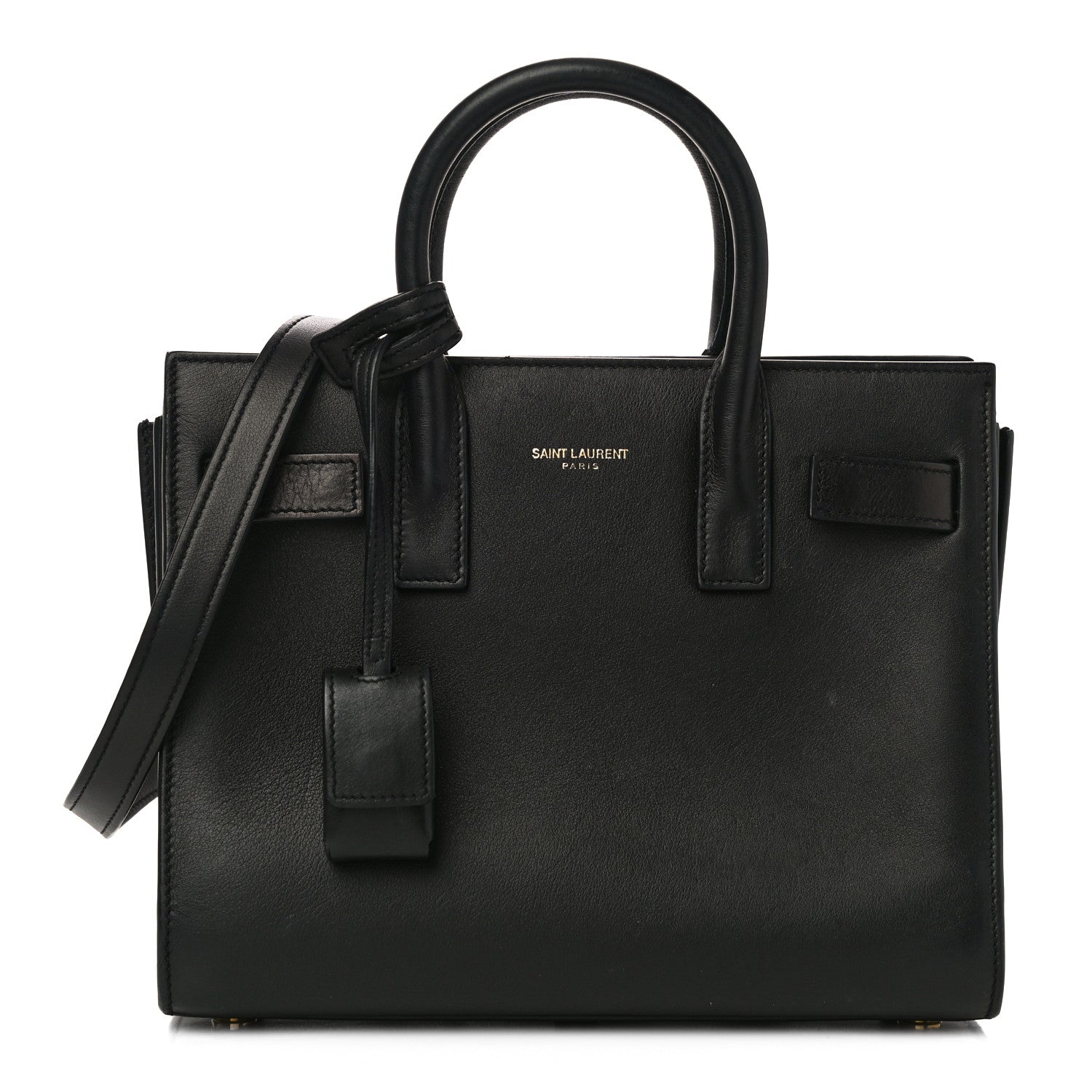Saint Laurent Calfskin Nano Sac de Jour Black 1 of 12