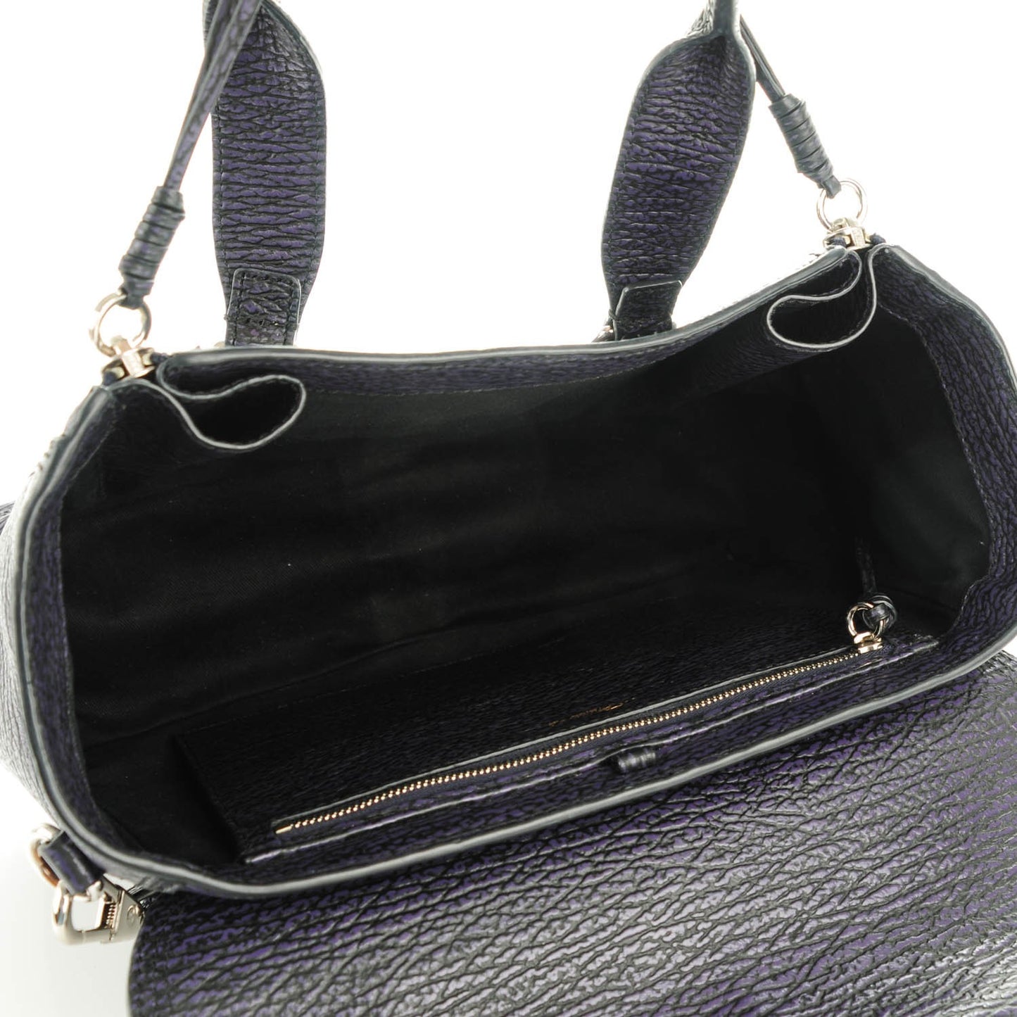3.1 Textured Calfskin Medium Pashli Satchel African Violet