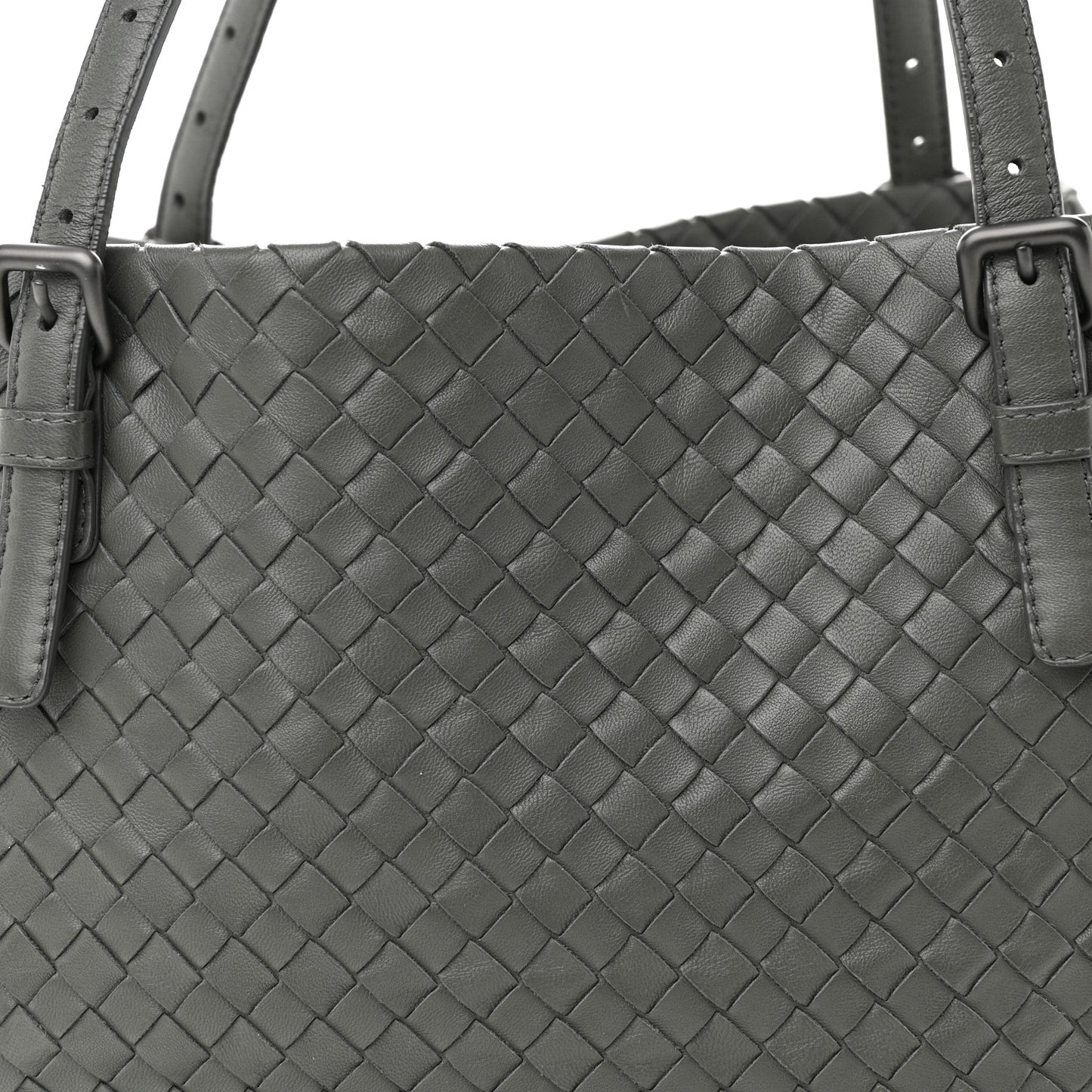 Nappa Intrecciato Medium Seamless Tote Grey