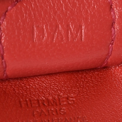 Hermes Milo Lambskin Grigri Rodeo Horse Bag Charm PM Rouge Indien Gold Bougainvillea 4 of 5