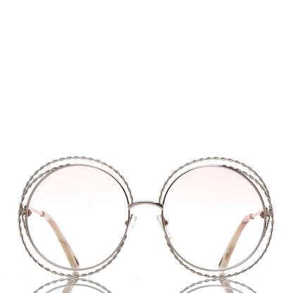 Chloe Oversized Round Carlina Oversized Round Sunglasses CE114ST Gold 2 of 6