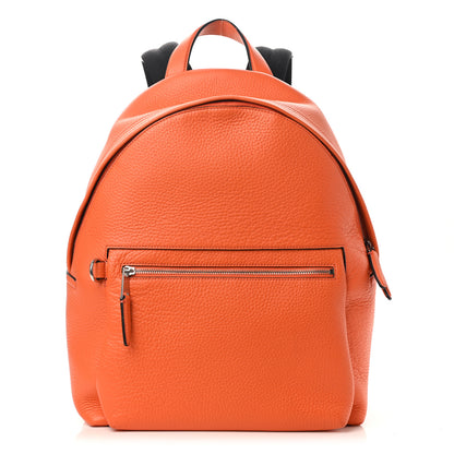 Mulberry Heavy Grain Calfskin Zipped Backpack Mandarin Orange 1 of 14
