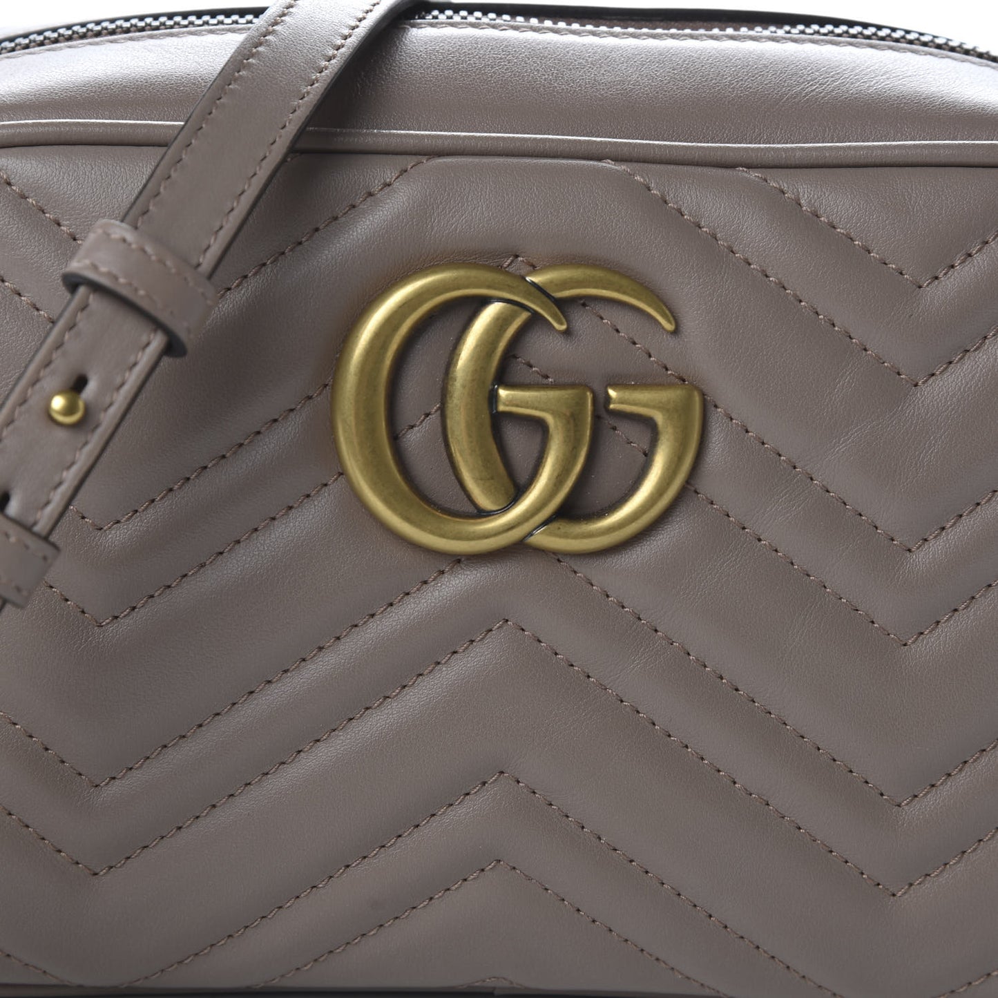 Calfskin Matelasse Small GG Marmont Chain Shoulder Bag Porcelain Rose