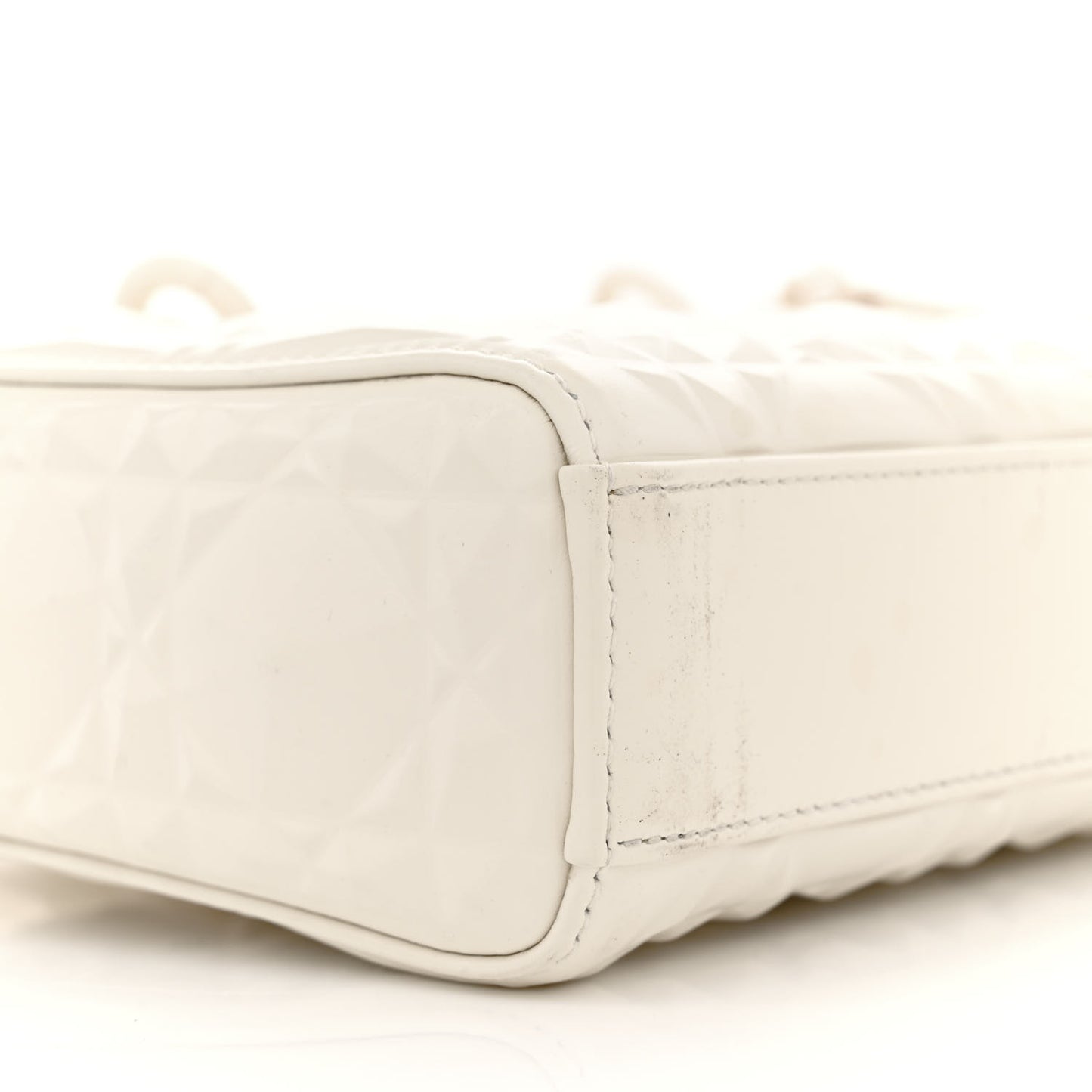 Calfskin Cannage Diamond Medium Lady D-Joy Latte