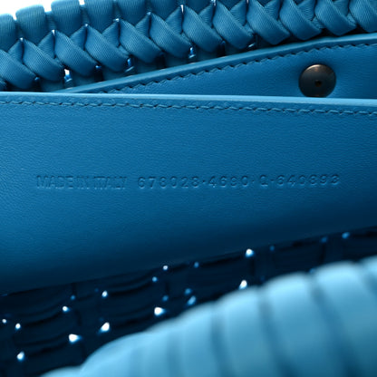 Balenciaga Recycled Nylon Faux Calfskin XXS Bistro Basket Turquoise Blue 7 of 10