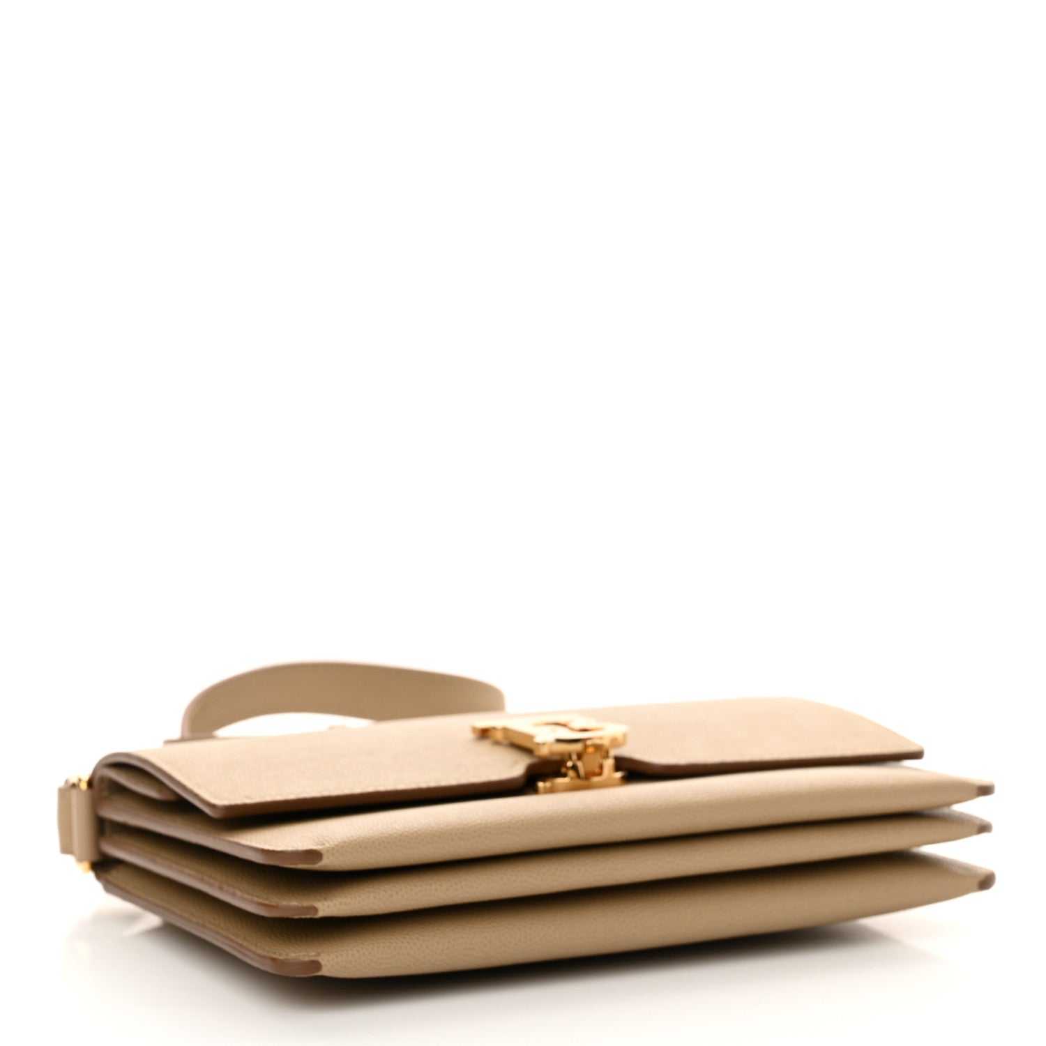 Burberry Grained Calfskin Albion TB Bag Archive Beige 4 of 10