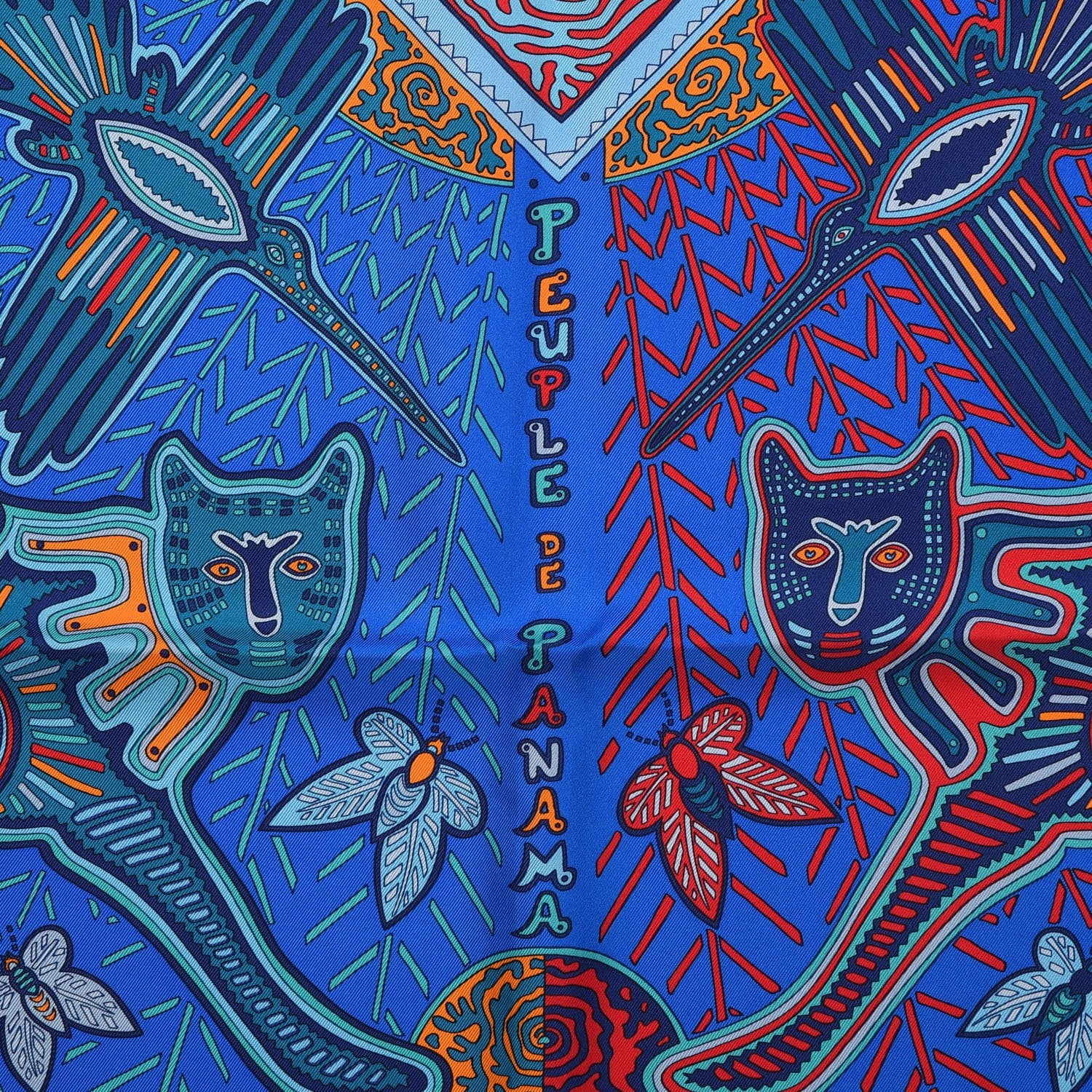 Hermes Silk Legende Kuna Peuple de Panama Scarf 90 10 of 11