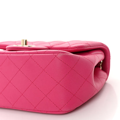 Chanel Lambskin Quilted Mini Square Flap Pink 10 of 11