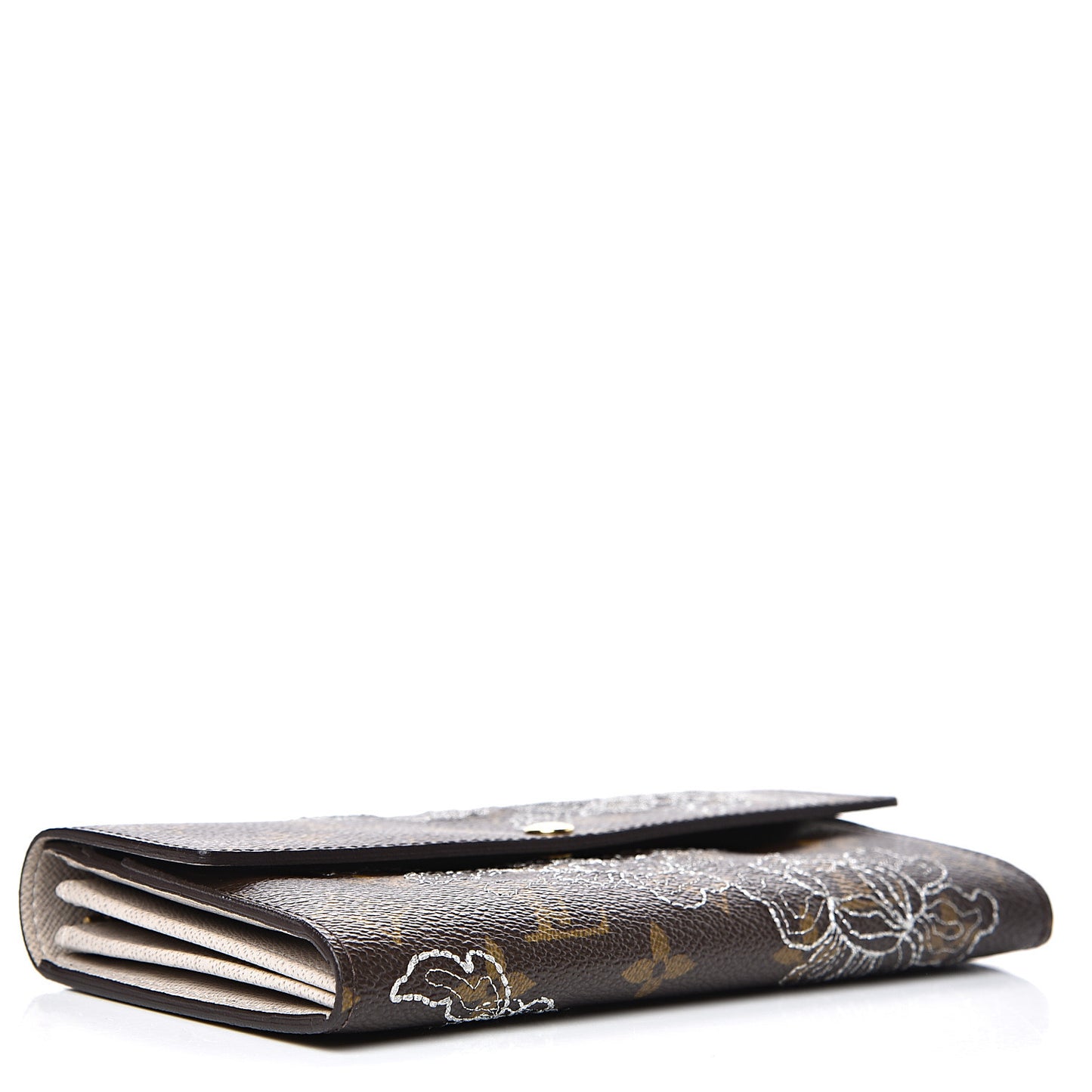 Monogram Dentelle Sarah Wallet Silver
