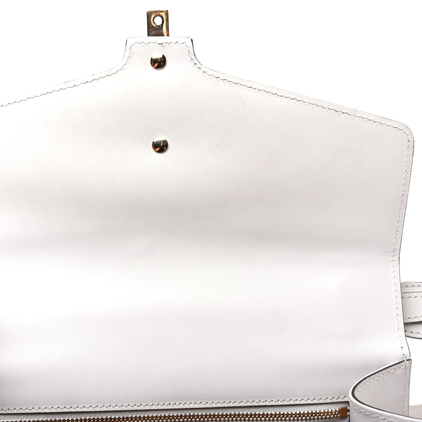 Calfskin Small Sylvie Shoulder Bag Off White