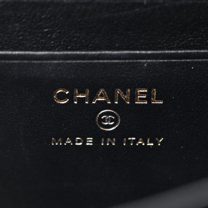 Chanel Caviar Quilted CC Filigree Vanity Clutch With Chain Black 6 of 10