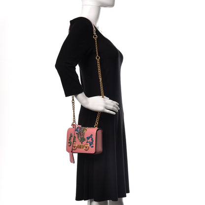 Versace Calfskin Embellished Icon Small Crossbody Bag Pink 2 of 10
