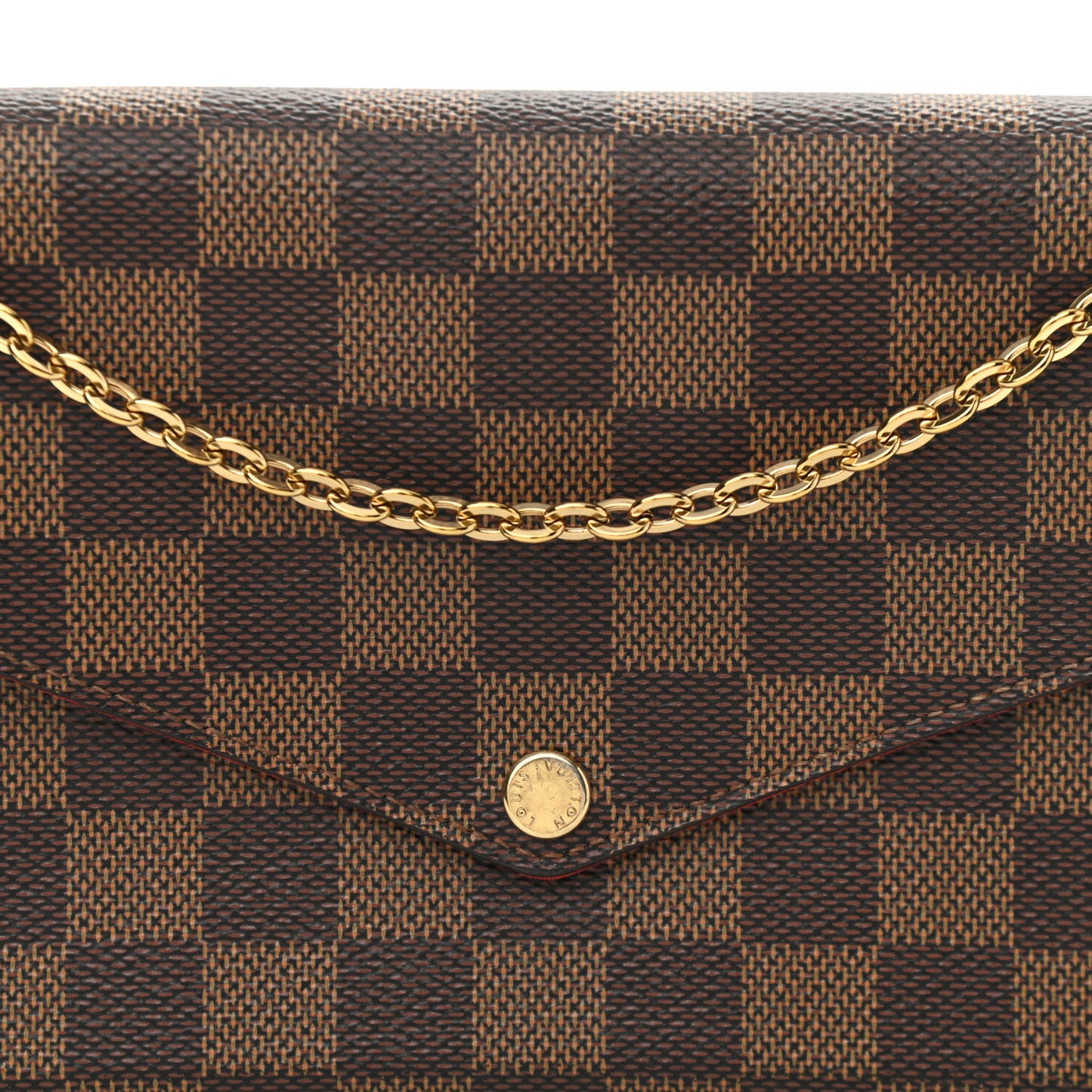Damier Ebene Pochette Felicie Chain Wallet