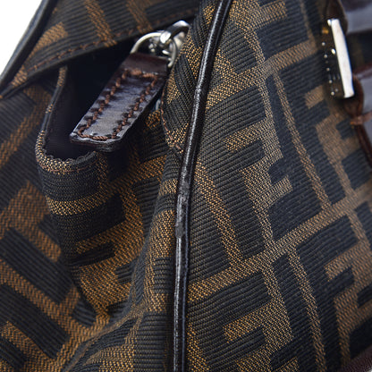 Fendi Zucca Pocket Shoulder Bag Tobacco 16 of 17