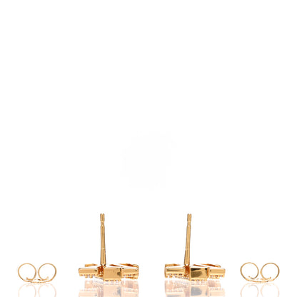Louis Vuitton Metal Crystal LV Iconic Earrings Gold 3 of 6