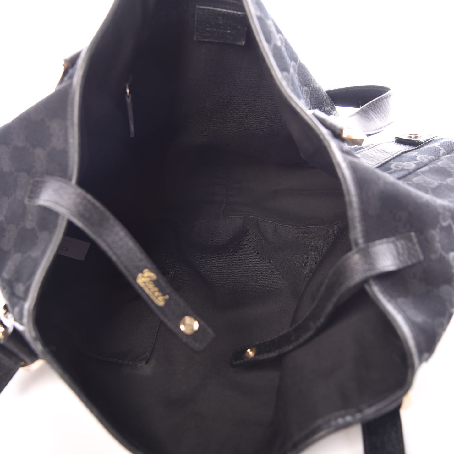 Monogram Medium Abbey Shoulder Bag Black