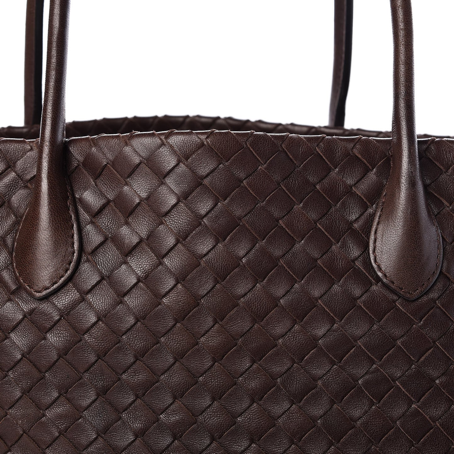 Nappa Intrecciato Tote Ebano