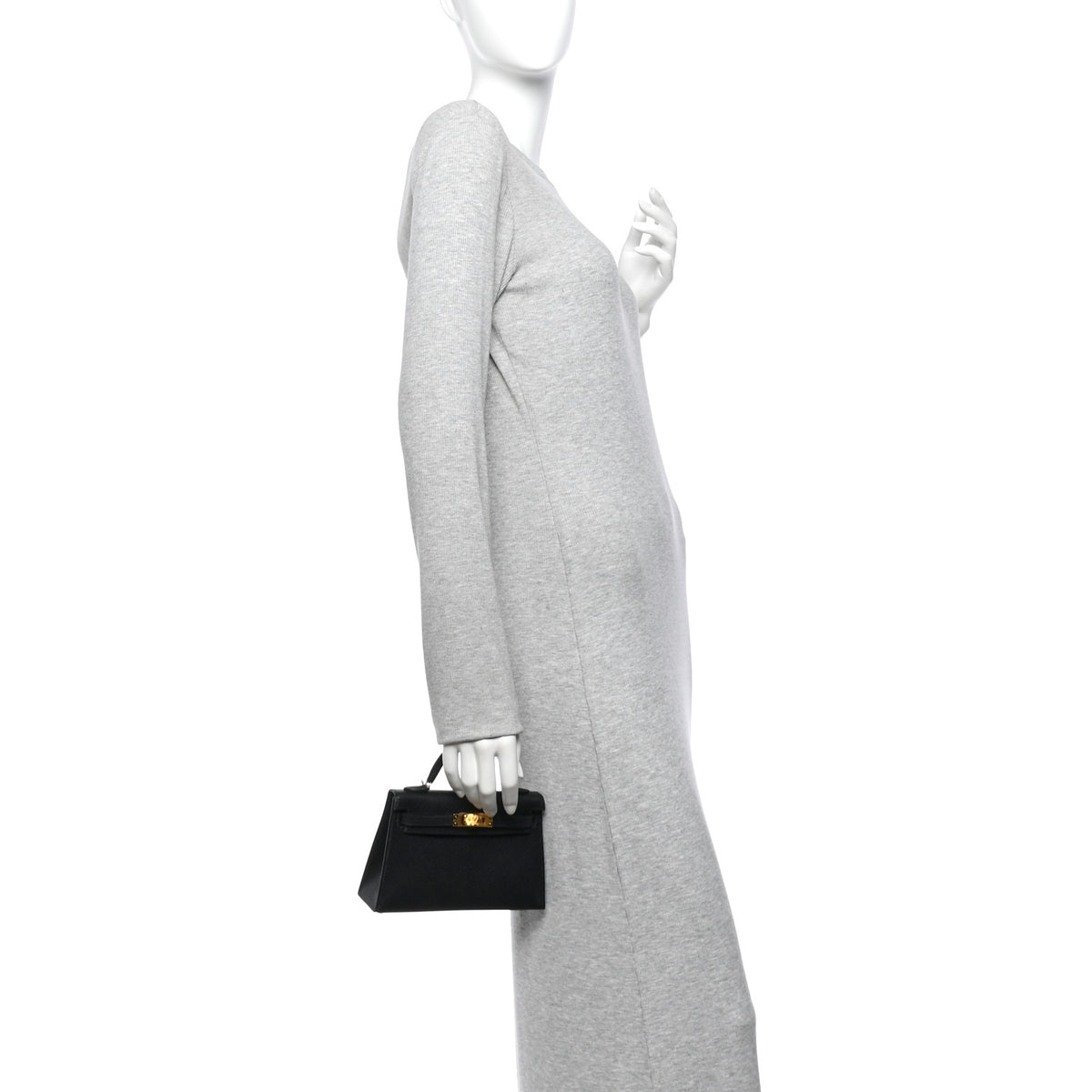 Hermes Chevre Mysore Mini Kelly Sellier 20 Black 2 of 11